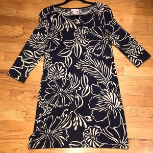 Navy Polynesian Floral Lilly Pulitzer Dress
